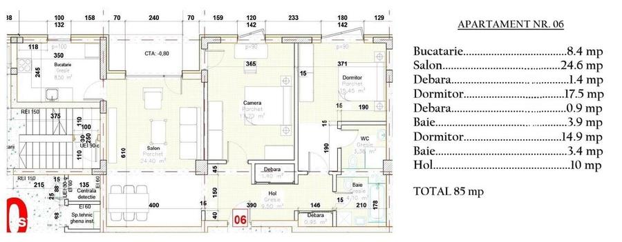 Apartament cu 3 camere decomandat în Ultracentral