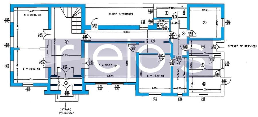 Apartament cu 4 camere decomandat în Magheru