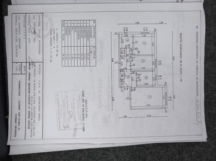 Apartament cu 3 camere în Central