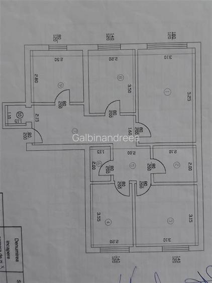 Apartament cu 4 camere la parter - zona Galata