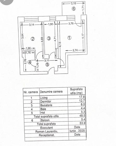 Apartament cu 2 camere decomandat în Aviației