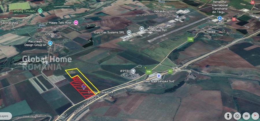 Teren Construcții intravilan de 37500 mp, în Sud-Vest
