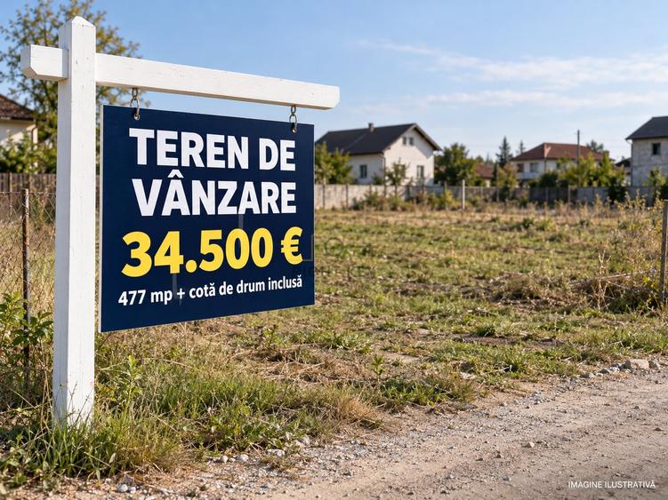 Teren Construcții intravilan de 476.73001098633 mp, în Domnești
