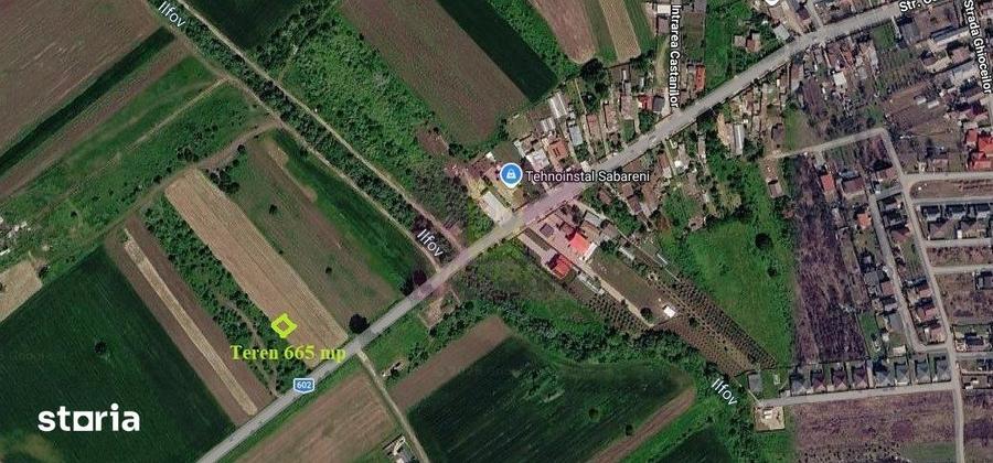 Teren de 665 mp, în Săbăreni