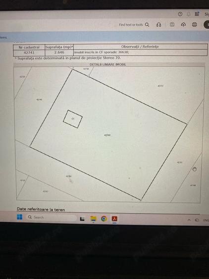 Teren de 2646 mp, în Poiana Mare