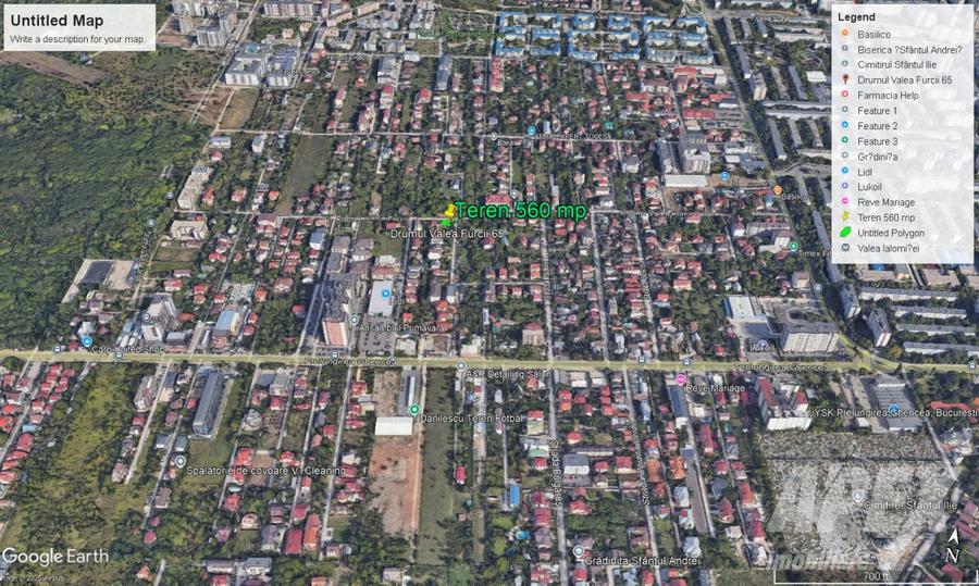 Teren Construcții intravilan de 800 mp, în Drumul Taberei