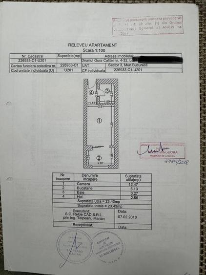 Garsonieră semidecomandată, mobilată în Theodor Pallady