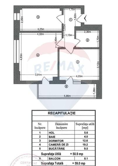 Apartament cu 2 camere decomandat, mobilat în Parcul Carol