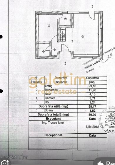 Duplex cu 4 camere cu Canalizare în Tunari