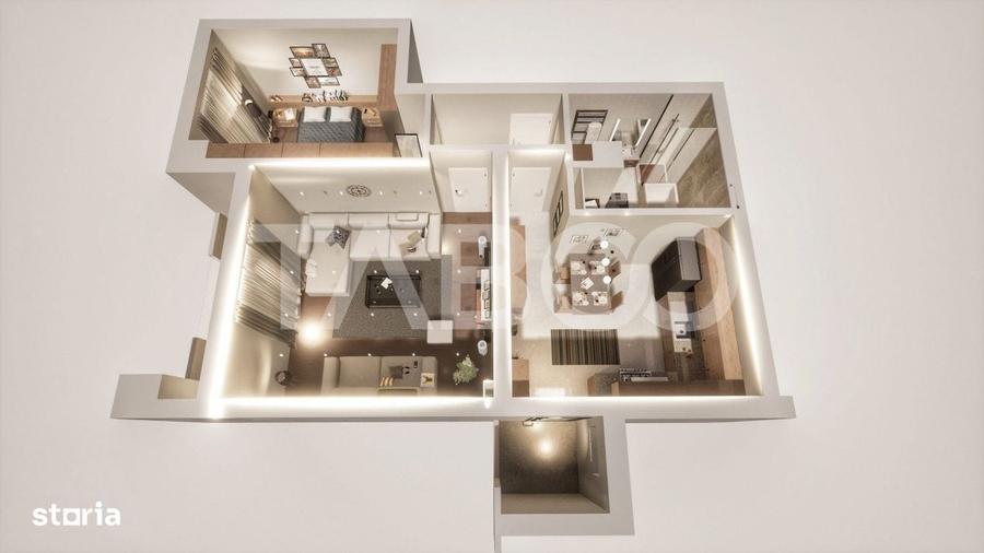 Apartament intabulat -la cheie- decomandat 2 camere 60 mp utili - 9