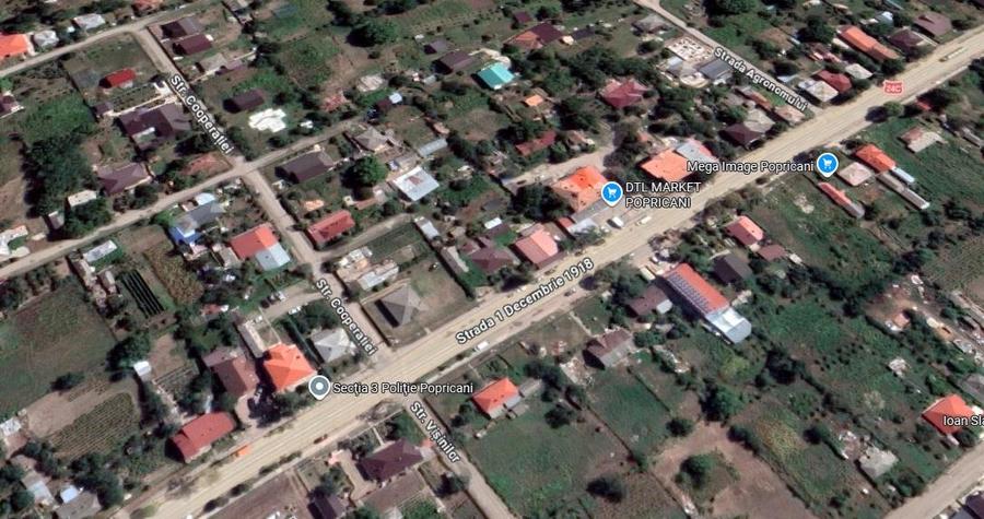 Teren Construcții intravilan de 949 mp, în Popricani