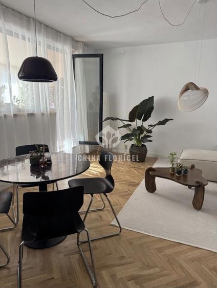 Apartament cu 2 camere semidecomandat, mobilat în Dorobanți