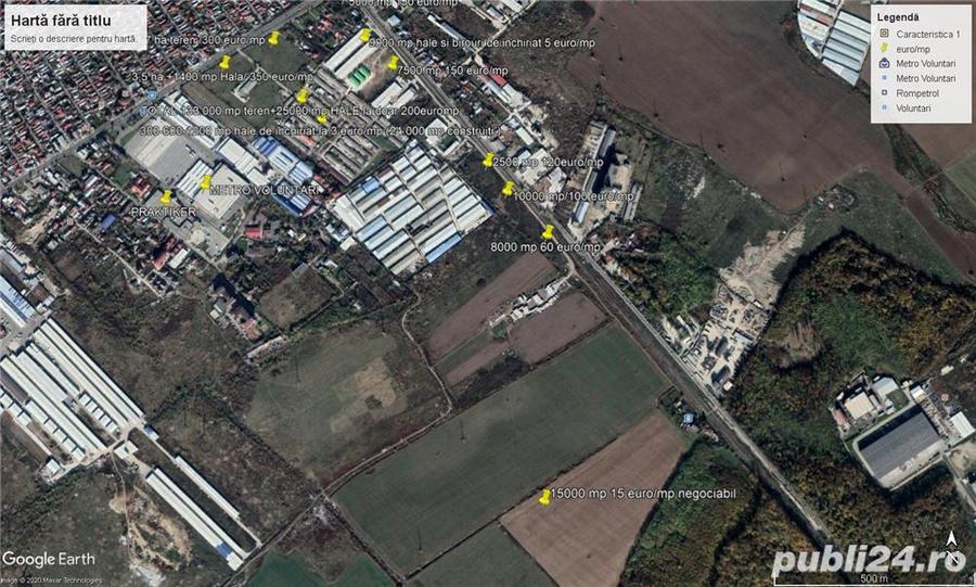 Teren vanzare18660mp Pantelimon - 110 euro mp - HALA inchiriere 750 mp la 4 euro mp Sf Gheorghe 20 - 3