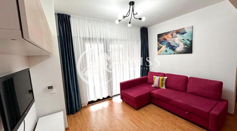 Apartament cu 2 camere semidecomandat, mobilat în Bună Ziua