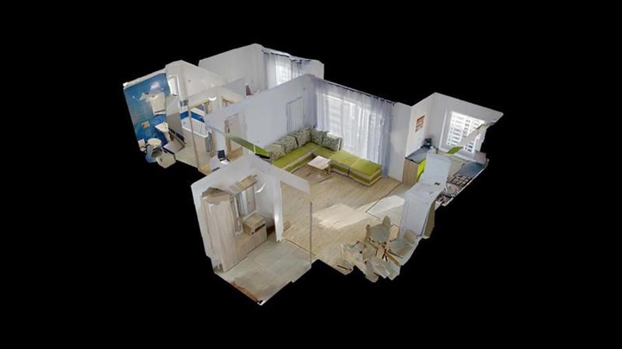 Apartament cu 2 camere decomandat, mobilat în Tractorul