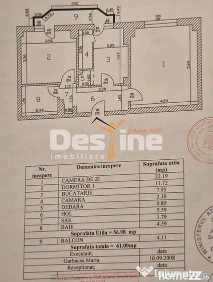 Apartament cu 2 camere decomandat în Iancului