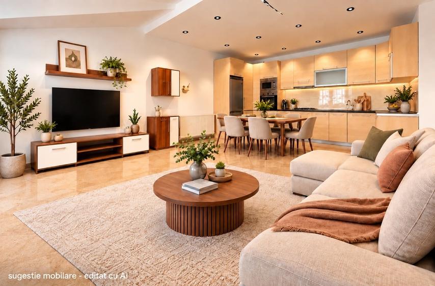 Apartament cu 3 camere decomandat, mobilat în Rahova