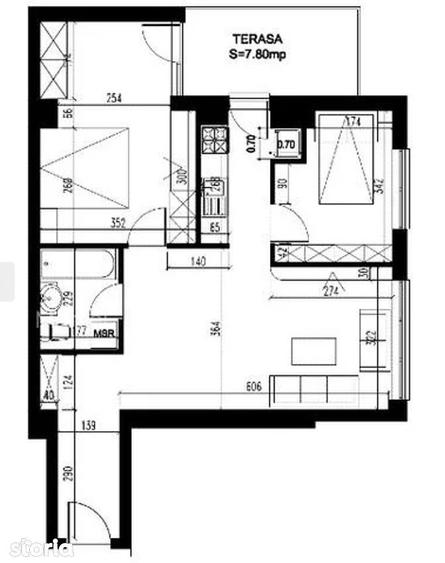 Apartament cu 3 camere decomandat, mobilat în Aviației
