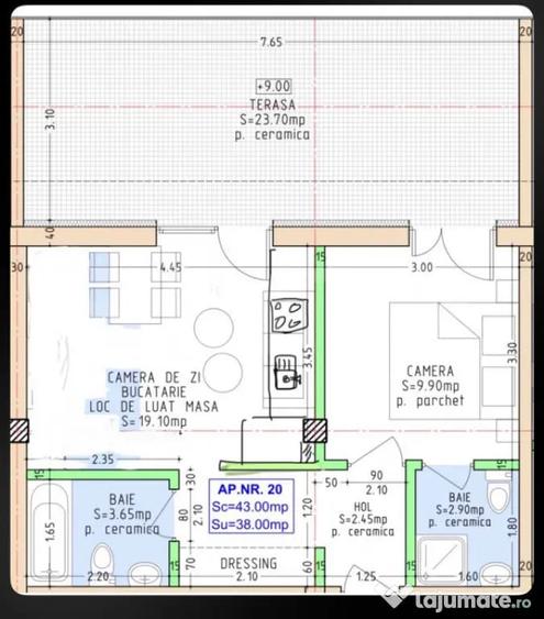 Mini Penthouse cu terasa generoasa | Zona lini?tita - 11