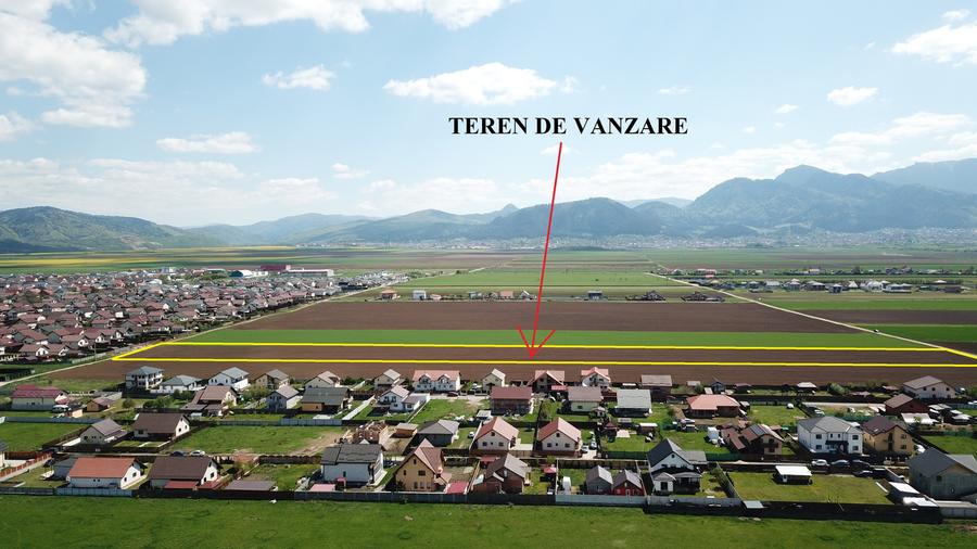 Teren Construcții extravilan de 29200 mp, în Tărlungeni
