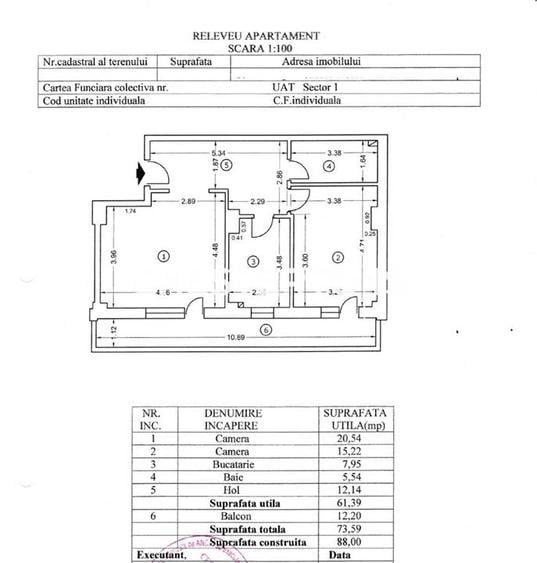 Apartament cu 2 camere decomandat, mobilat în Băneasa