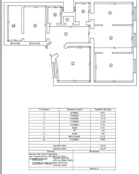 Apartament cu 4 camere decomandat în Ultracentral