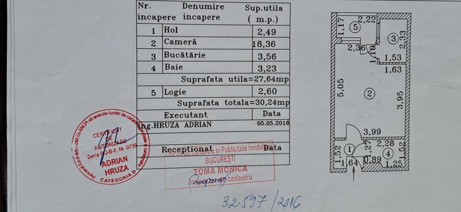 Garsonieră semidecomandată în Costin Georgian