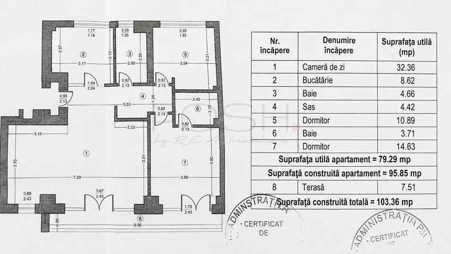 Apartament cu 3 camere decomandat, mobilat în Kiseleff