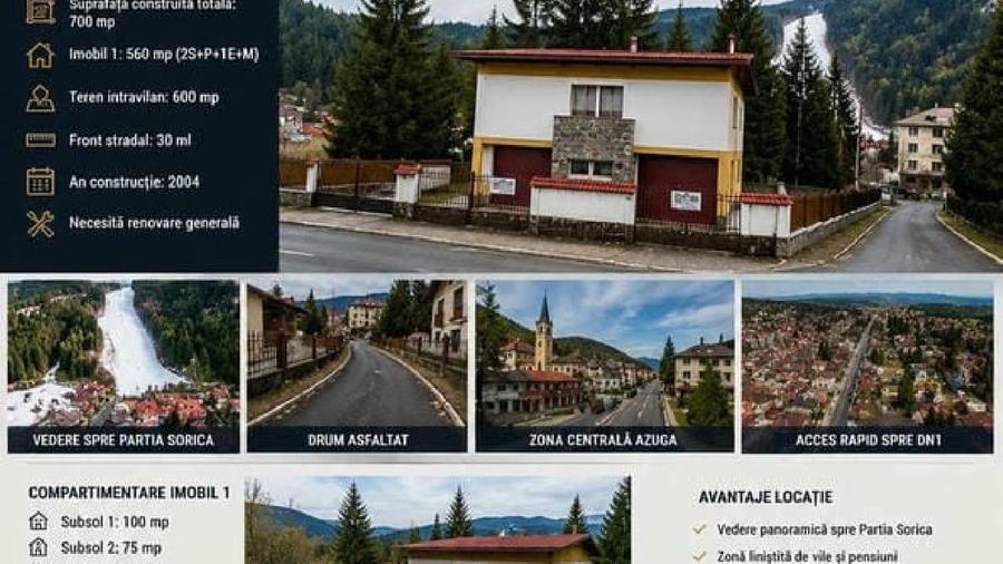 Casă individuală cu 6 camere cu Teren 600 Mp în Central