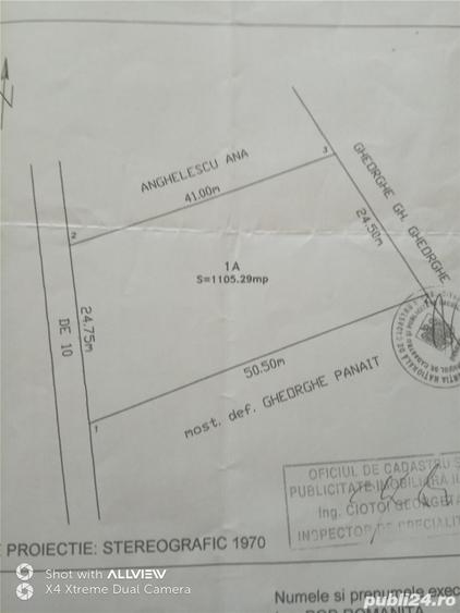 Teren de 1075 mp, în Central