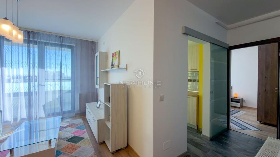 Apartament cu 2 camere semidecomandat, mobilat în Între Lacuri