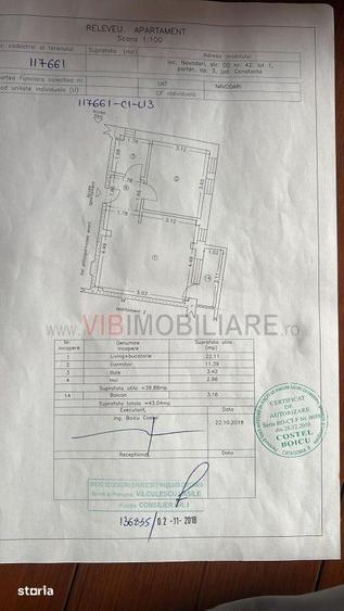 Apartament cu 2 camere decomandat în Nord