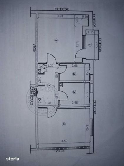 vind apartament, 2 camere, central bacau - 6