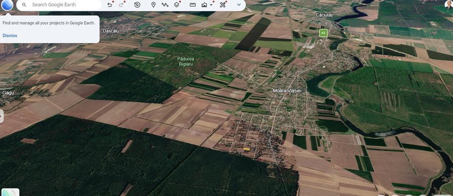 Teren Construcții intravilan de 1008 mp, în Moara Vlăsiei