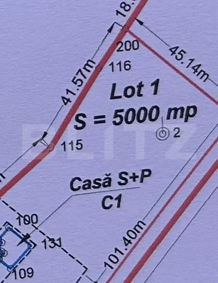 Teren Construcții intravilan de 1500 mp, în Bran