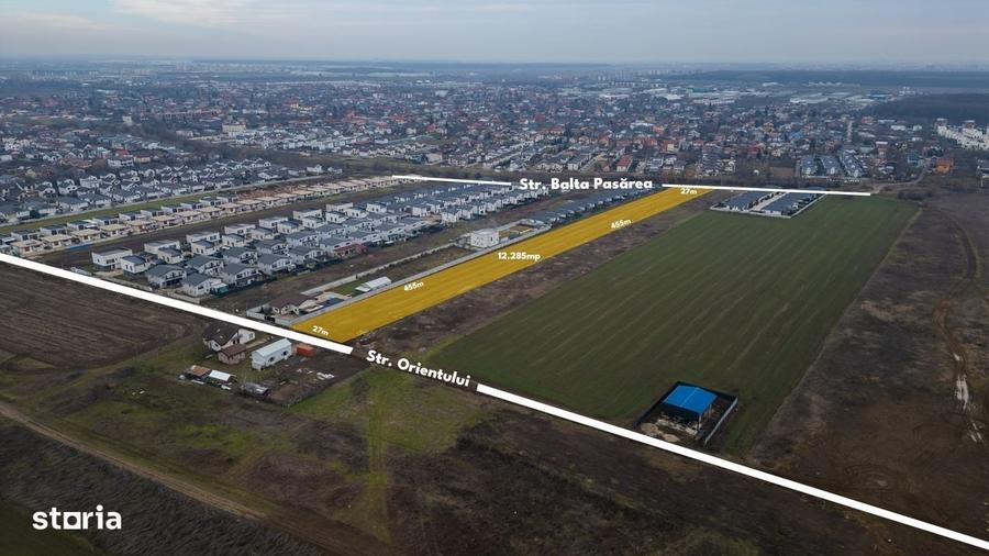 Teren intravilan, 12.200 mp, toate utilitatile, zona de case, Tunari - 7
