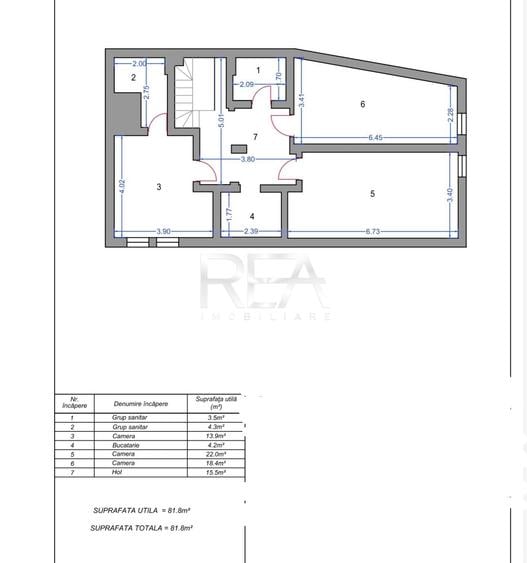 Apartament cu 5 camere decomandat, mobilat în Aviatorilor