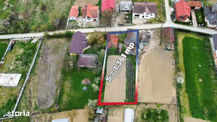 Casă cu 3 camere cu Teren 1361 Mp în Gârdani