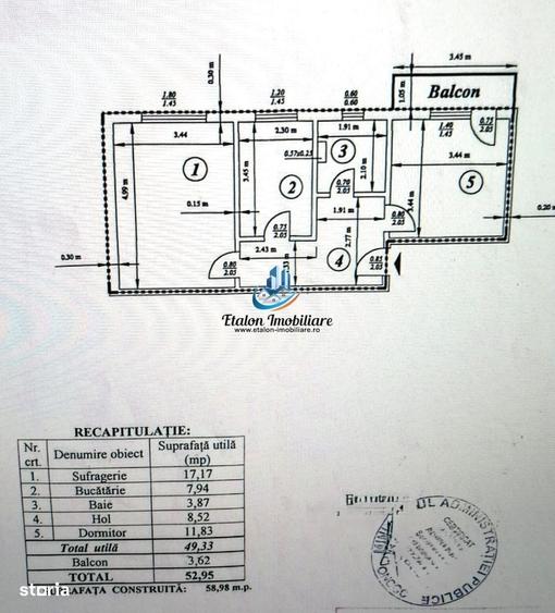 Apartament cu 2 camere decomandat în Mărăței
