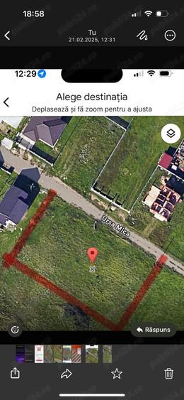 Teren de 1500 mp, în Exterior Vest