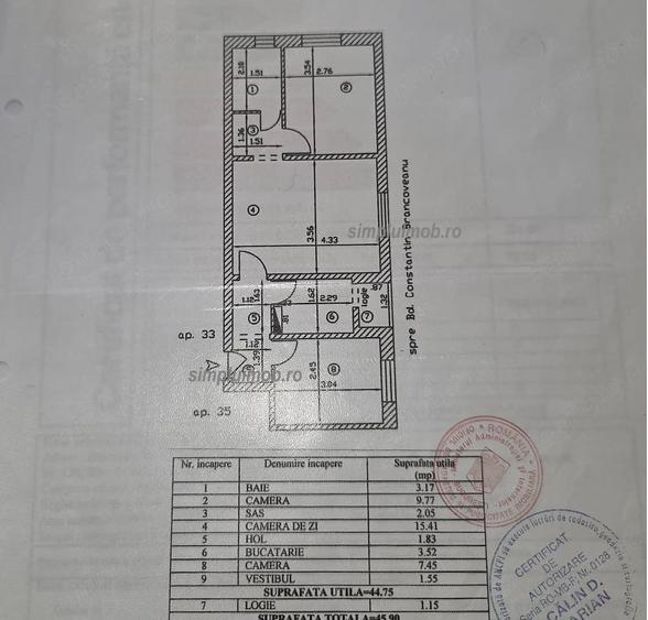 3 camere renovat Brancoveanu stradal Sector 4 - 7