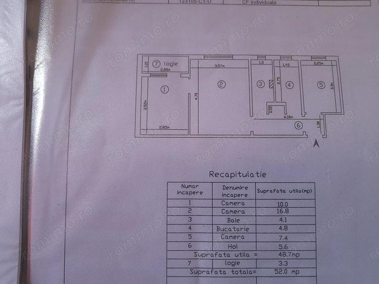 Apartament cu 3 camere semidecomandat în Mircea cel Bătrân