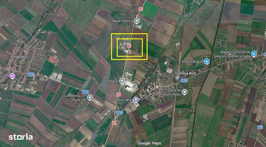 Teren Industrial Brasov - Halchiu cu deschidere la DN 13 - 1