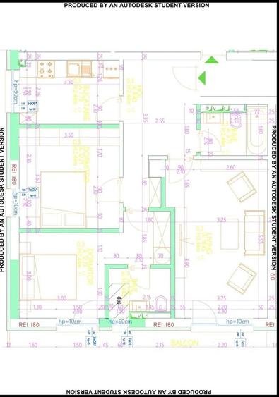 3 camere cu curte 50 mp | 2 băi | Parcare subterană | Bloc 2022 - 21