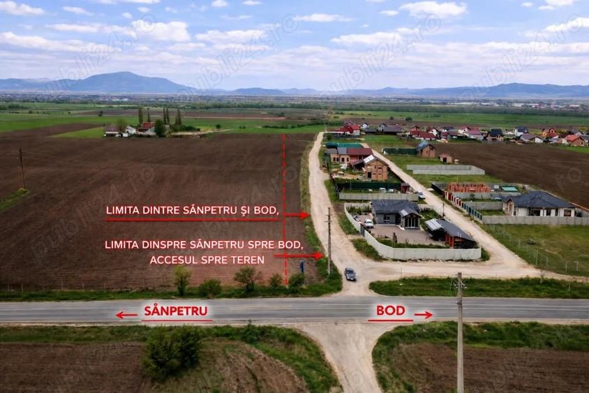 Teren de 7000 mp, în Bod