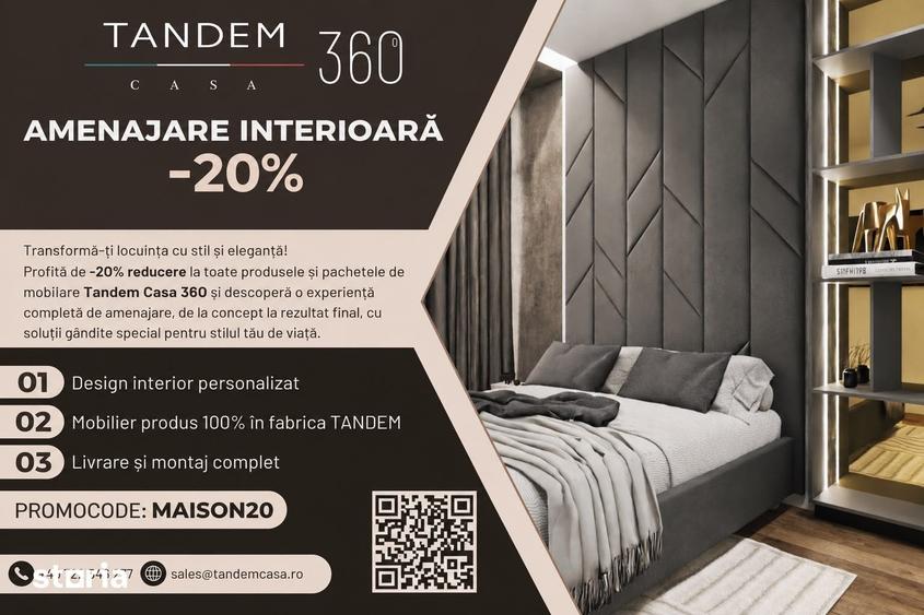 Apartament cu 2 camere semidecomandat în Tei