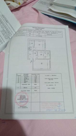 Apartament cu 2 camere semidecomandat în Micro 11