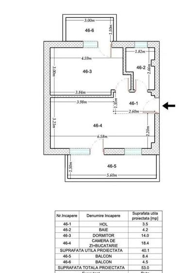 Apartament cu 2 camere semidecomandat în Theodor Pallady