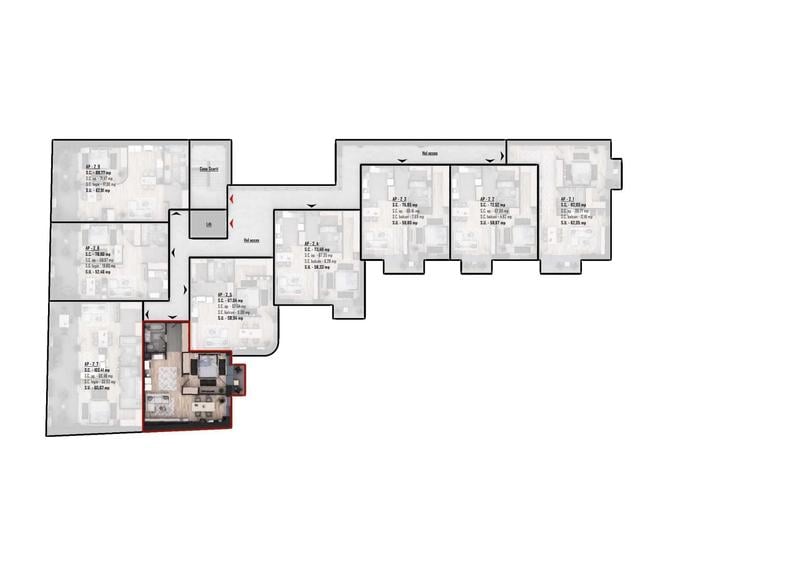 Apartament cu 2 camere în Ultracentral