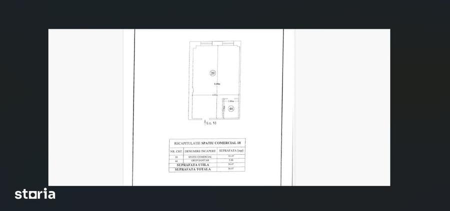 Spațiu comercial, de 56 mp, în Smârdan